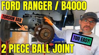 19982011 Ford Ranger  Mazda B4000 ball joint replacement fastest easiest way [upl. by Kalfas]