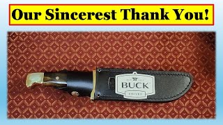 The Buck 124 Frontiersman Allen Shaw MEMORIAL KNIFE Has Arrived [upl. by Annekam]