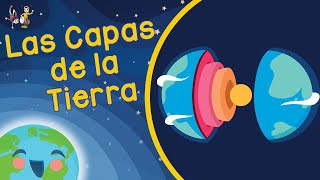 Las Capas de la Tierra para Niños  La Tierra y sus Partes Videos Educativos para Niños [upl. by Sualohcin]