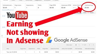 Youtube earning not showing in Google Adsense [upl. by Aihseuqal]