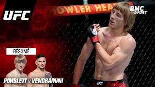 UFC  lénorme TKO de Pimblett pour son premier combat vs Vendramini [upl. by Faxun]