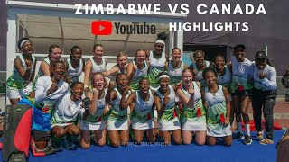 ZIMBABWE U21 LADIES BEAT CANADA JNR WORLD CUP SANTIAGO CHILE 2023 [upl. by Avram]