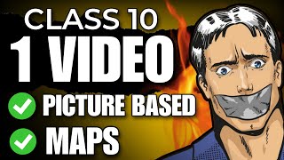 Class 10 SST All Picture Based Questions  Maps One shot🔥 CBSE 202324 [upl. by Aitsirk]