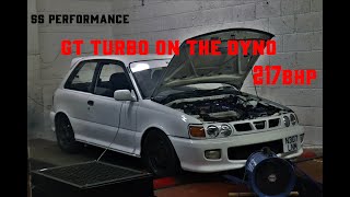 Toyota Starlet Gt Turbo making 217 BHP on our dyno [upl. by Sandeep567]