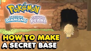 How To Make A Secret Base Underground In Pokemon Brilliant Diamond amp Shining Pearl [upl. by Gnuj]