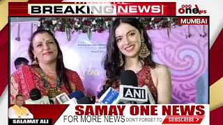 Divya khosla attended kamala mills owner Nidarshana Ramesh Gowani garba night [upl. by Kcirb915]