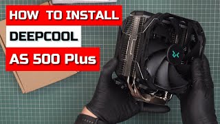 How To Install Deepcool AS500 plus CPU Cooler on Intel Socket Installation Demo [upl. by Blunk]