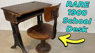 I Restored This Rare Toddlers Desk  Furniture Restoration [upl. by Nihs]