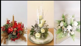 Diy top 130 Christmas centerpieces decoration ideas [upl. by Laughry254]