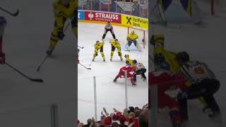 3 góly za 3 minuty Švédům🤯 hokej cesko svedsko iihf2024 hockey [upl. by Kahle]