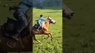 The Little Warrior Riding and Whipping horse warriors whip grass nature [upl. by Nyre]