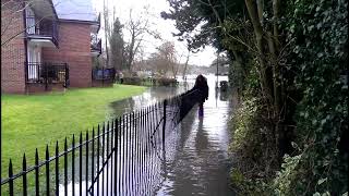 Flood around pangbourne 5 Jan 2014 [upl. by Rahr638]