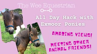 ALL DAY HACK WITH EXMOOR PONIES  GLENDEVON  COME RIDE WITH ME  THE WEE EQUESTRIAN [upl. by Wynne266]