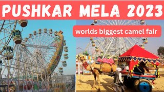 PUSHKAR MELA 2023 BIGGEST CAMEL FAIR IN WORLD Travelwithbonniepushkarmela2023 [upl. by Aitital]