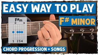 EASIEST Way To Play Fm Chord for Beginners  No Barre Chord  Beginner Guitar Lessons [upl. by Silvan311]