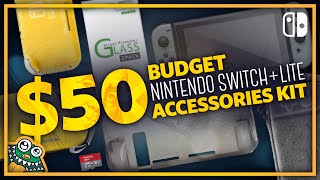 50 Budget Nintendo Switch  Lite Accessories Kit  List and Overview  GIVEAWAY [upl. by Cohleen]