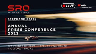 LIVE  2023 SRO Motorsports Annual Press Conference [upl. by Arocahs274]