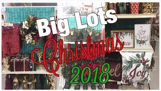 BIG LOTS SHOP WITH ME CHRISTMAS DECOR 2018 [upl. by Ahsinyd]