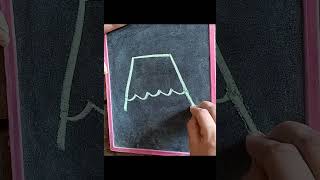 Chalkboard drawing easy shorts [upl. by Aholla]