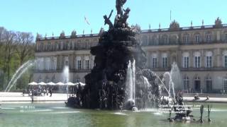 Brunnen Schlossanlage Neues Schloss Herrenchiemsee  Herreninsel  Chiemsee [upl. by Laehcim175]