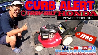 FREE TROY BILT TB130 HONDA GCV160 ENGINE PUSH LAWN MOWER CURB ALERT PICK CARBURETOR CLEAN ADJUSTMENT [upl. by Diba]