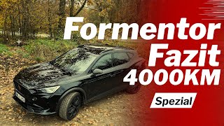 Cupra Formentor VZ 245PS Tribe Edition  Erfahrungsbericht nach 4000km [upl. by Tena9]