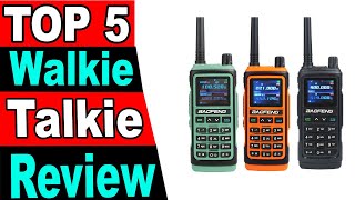 TOP 5 Best Walkie Talkie Review 2024 [upl. by Arymas]