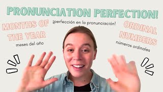 English Pronunciation Perfection for Months of the Year and Ordinal Numbers  A1 Beginner [upl. by Bridgette154]