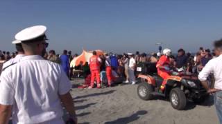 RAVENNA Incidente allo show delle Frecce Tricolore  VIDEO [upl. by Greiner581]