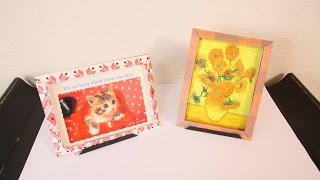 Origami Picture Frame 折り紙 フォトフレーム [upl. by Ynwat]