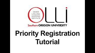 Priority Registration Tutorial [upl. by Blase]