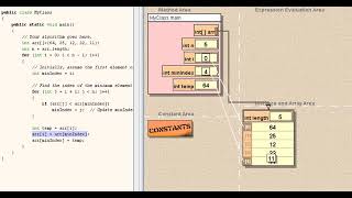 Selection Sort Algorithm  StepbyStep Animation [upl. by Jemena]