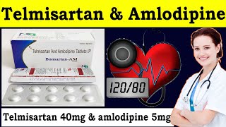 Telmisartan amp amlodipine tablets ip  telmisartan 40 mg and amlodipine 5mg tablets  uses Dose [upl. by Aziza]