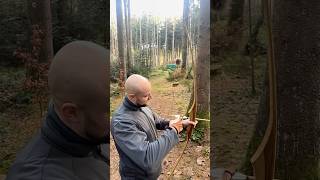 Large lying Deer with Longbow hobby bowhunting outdoors archery nature archer [upl. by Denice]