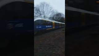 Ausfahrt RE19 aus BorkenWestfalen29122020 Im Hintergrund das alte Stellwerk Borken Süd [upl. by Rozalie]