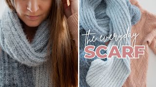 This Is The ONLY Scarf You Need  The Everyday Knit Scarf [upl. by Jensen]