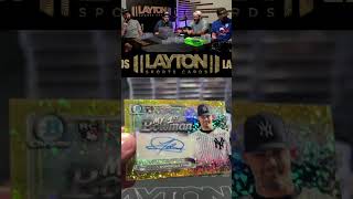 Yankees  Jasson Dominguez 1st Bowman Gold Diamond Auto topps boxbreak livebreaks bowmanchrome [upl. by Ainigriv]