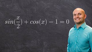 Using half angle formulas to solve trigonometric equations [upl. by Yeclek]