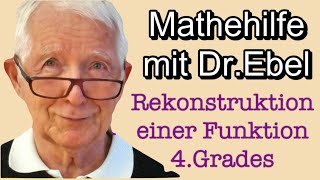 Rekonstruktion einer Funktion 4 Grades [upl. by Shipp]