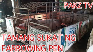 Pig farmingFARROWING PEN SIZE [upl. by Oirretno14]