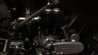 Sarolea 500 motorcycle 1926  engine probe [upl. by Callahan]