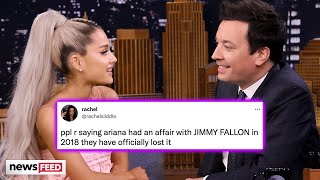 Fans Defend Ariana Grande Over Jimmy Fallon Fling Rumors [upl. by Basir652]