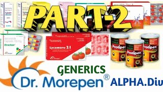 drmorepen ALPHA DIVISION generic MEDICINE BRANDS IN INDIAN MARKET generic medicine [upl. by Ellenet168]