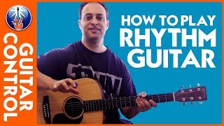 How to Play Rhythm Guitar  Simple Rhythm Guitar Jamming [upl. by Analem]