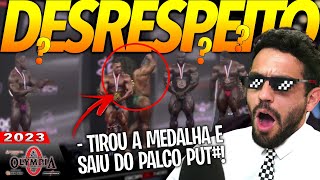 HADI CHOPAN NÃO ACEITA DERROTA TIRA MEDALHA E SAI PUT do PALCO [upl. by Drageruaeb49]