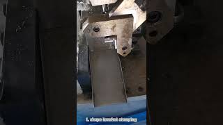 L Shape Bracket Stamping machine factorystampingmetalparts [upl. by Eldoree]