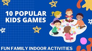 10 Minute to Win It Games For Kids Fun Family Indoor Activities Easy At Home Games for Kids [upl. by Ahtis]