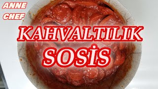 KAHVALTILIK ENFES SOSLU SOSİS TARİFİ [upl. by Maud856]