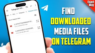 Find Downloaded Media Files on Telegram App on iPhone  Full Guide [upl. by Immas161]