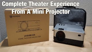 VANKYO Leisure 420 Portable Mini Projector Unboxing amp Review [upl. by Angelia58]